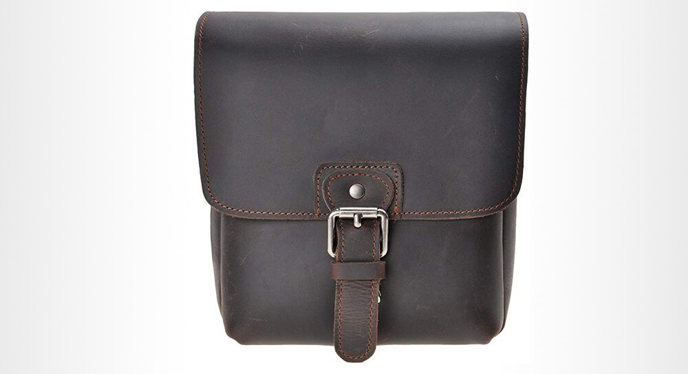 ZLYC - Small Leather Shoulder Camera Bag